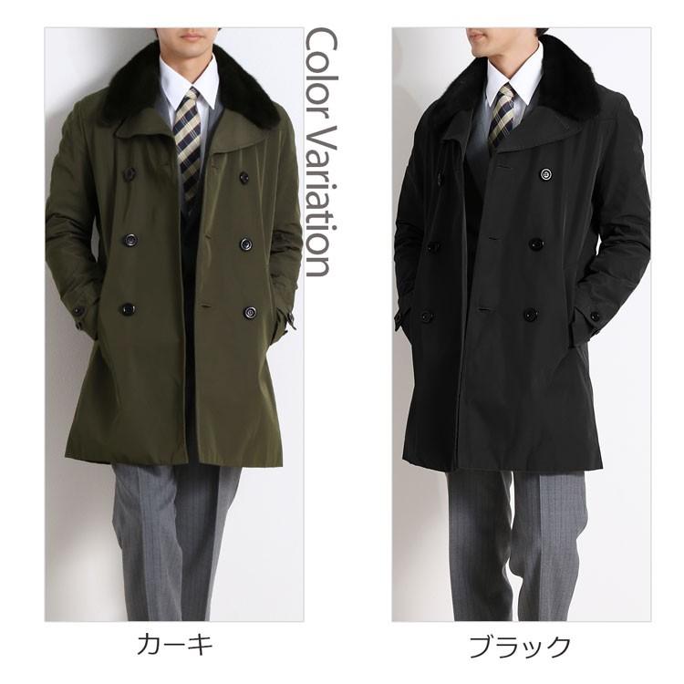 トレンチコートミンク襟 ウィーゼルライナー付き 着丈90cm メンズ ギフト r Sankyo Shokai 三京商会 通販 Yahoo ショッピング