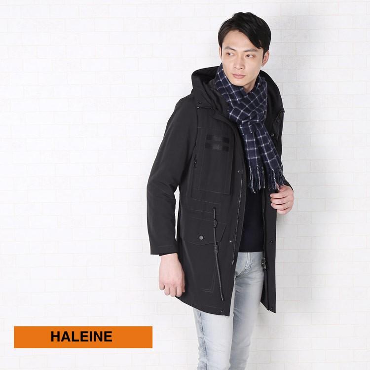 HALEINE ブランド モッズコート メンズ ミンク ライナー HALEINE ブランド モッズコート メンズ ミンク ライナー