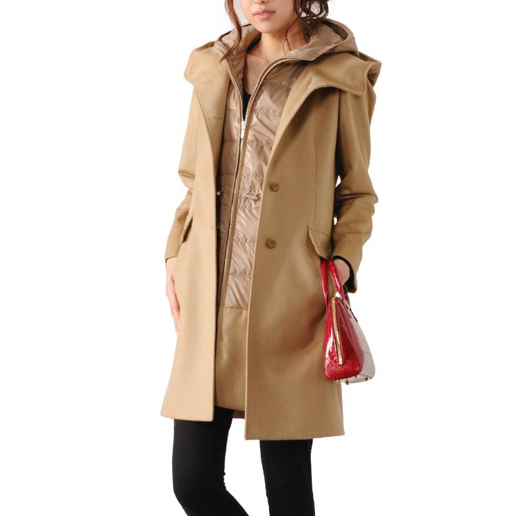 カシミヤコート フード付き ダウン ベスト ライナー付き カシミヤ100 レディース ギフト Sankyo Shokai 三京商会 通販 Paypayモール