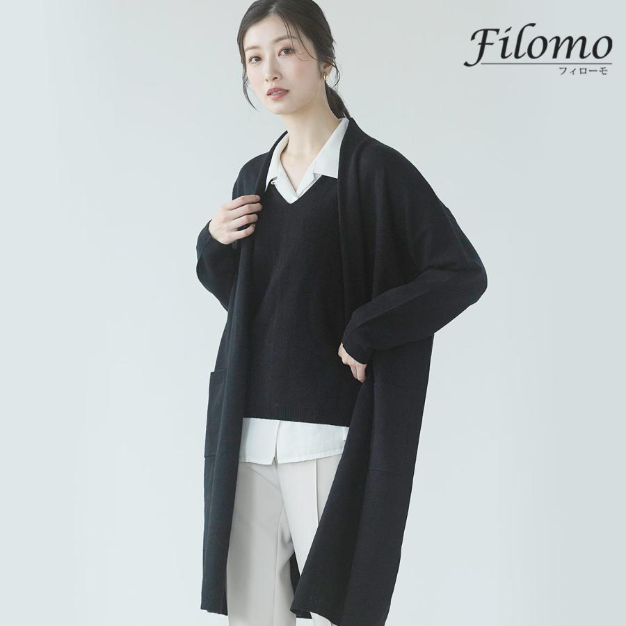 Filomo ブランド アンサンブル ニット レディース セーター カーディガン ウール 100 2点セット 秋冬 M L モカ ライトグレー ブラック No 三京商会 革 財布 バッグ レザー 通販 Paypayモール