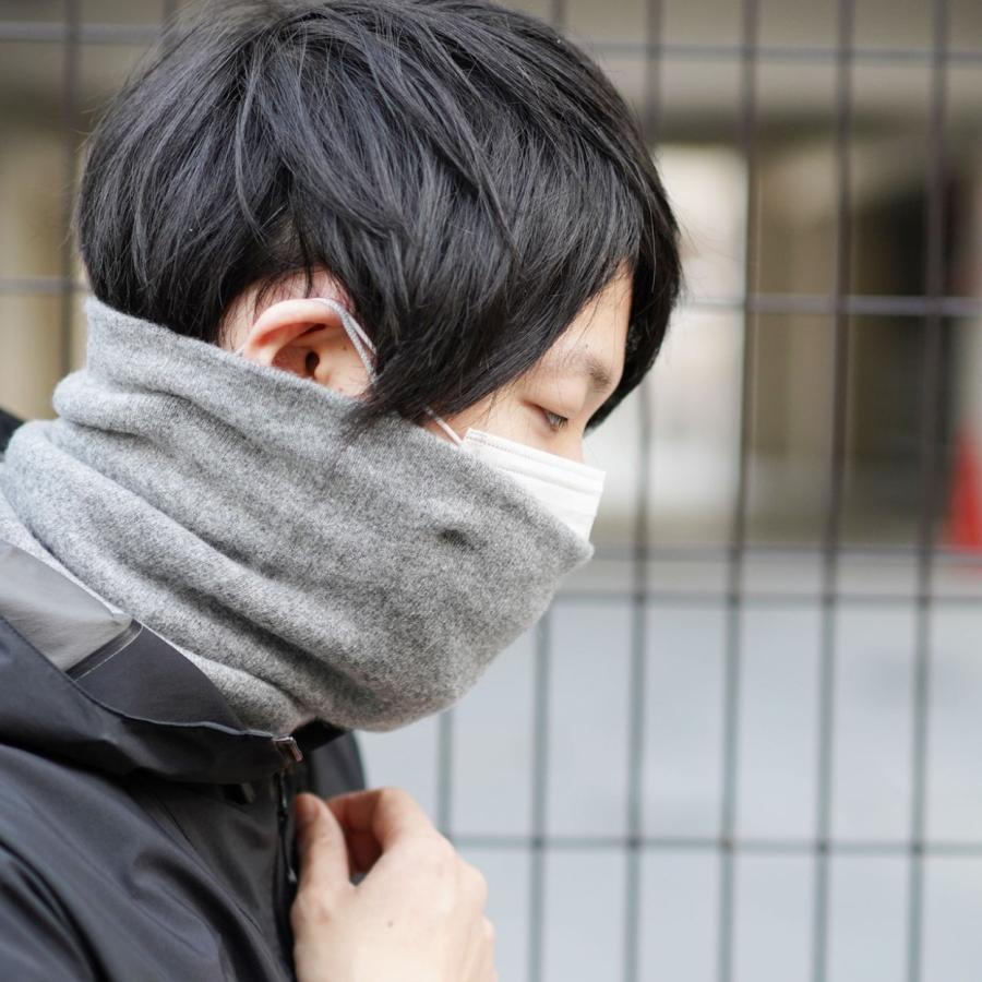 カシミヤ 抗菌 ネックウォーマー スヌード 抗菌 耳掛け付き マスク メンズ 全5色 ネコポスで送料無料 Mens 1r Sankyo Shokai 三京商会 通販 Paypayモール