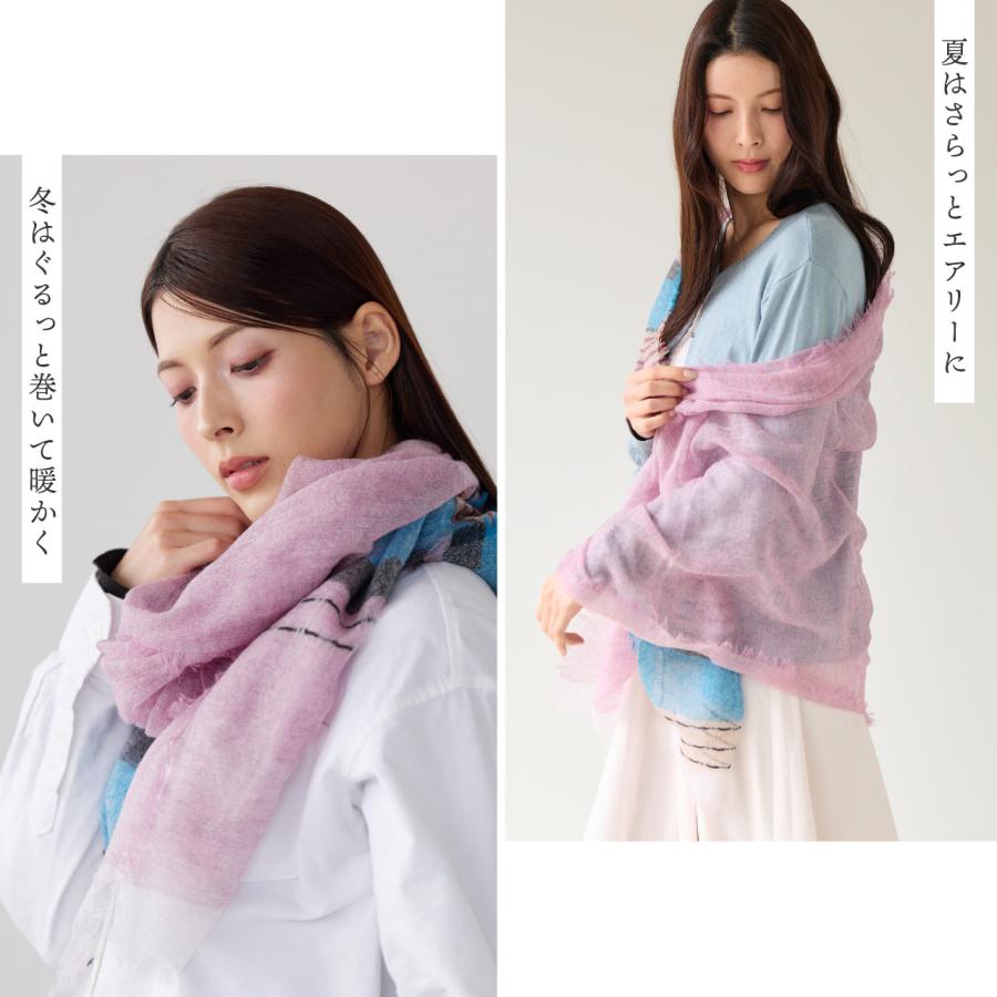 sankyo shokai（三京商会） カシミヤストール カシミヤ100% アルバス