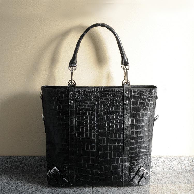 ［割引クーポン発行中］クロコダイルバッグ crocodile クロコダイル 3WAY トートバッグ マット加工 ショルダーバッグ A4 通勤バッグ 保証書 付き