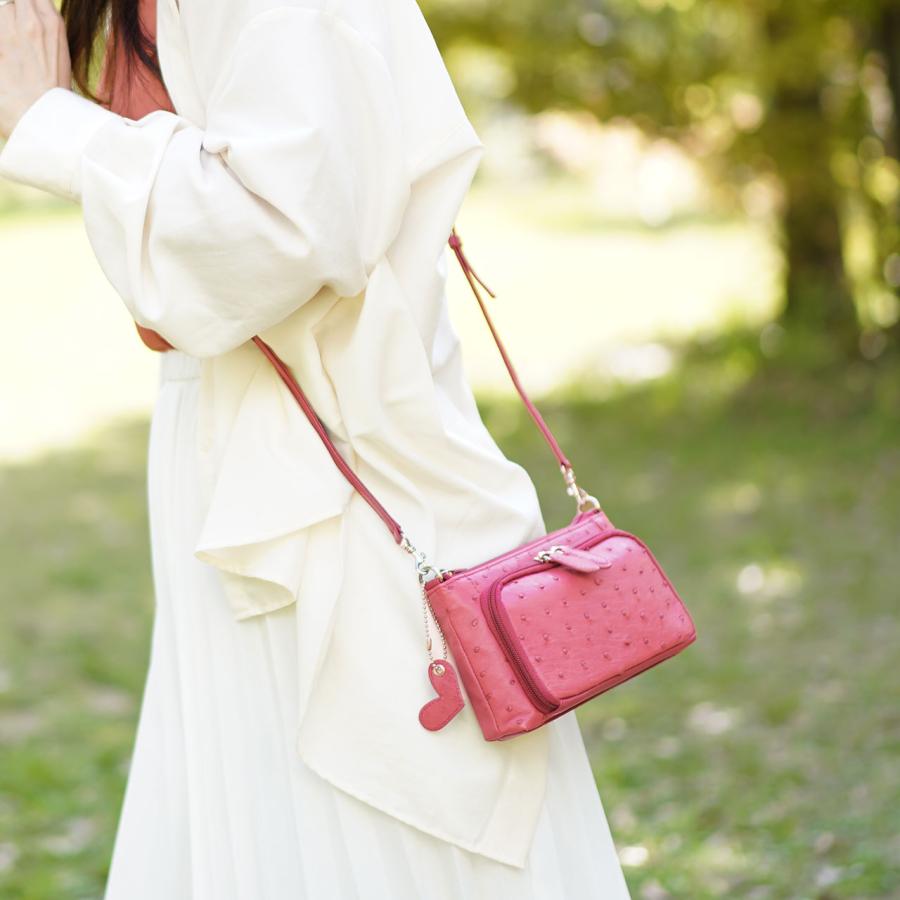 オーストリッチ 3way バッグ お財布 ポシェット ハンドバッグ 斜め掛け ショルダーバッグ レディース 小さめ 全15色 No ギフト Sankyo Shokai 三京商会 通販 Paypayモール