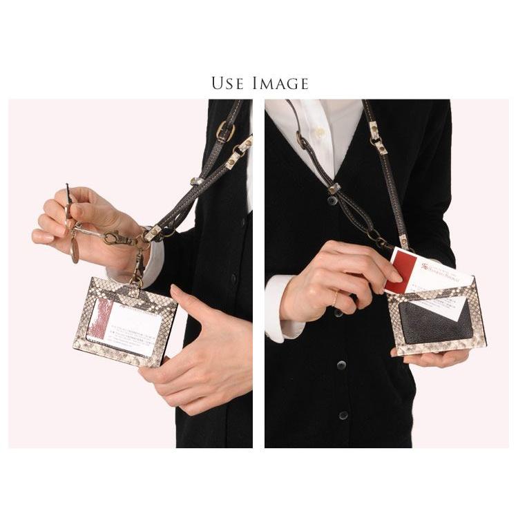 sankyo shokai（三京商会） ＜爆買＞パイソン 社員証ケース定期入れ 本