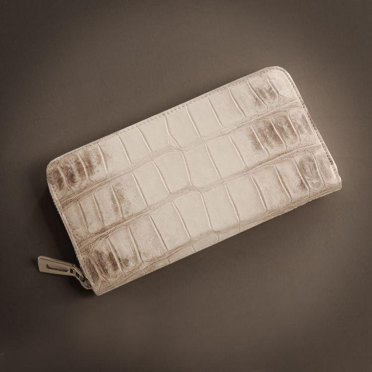 sankyo shokai（三京商会） ヒマラヤ クロコダイル メンズ 長財布