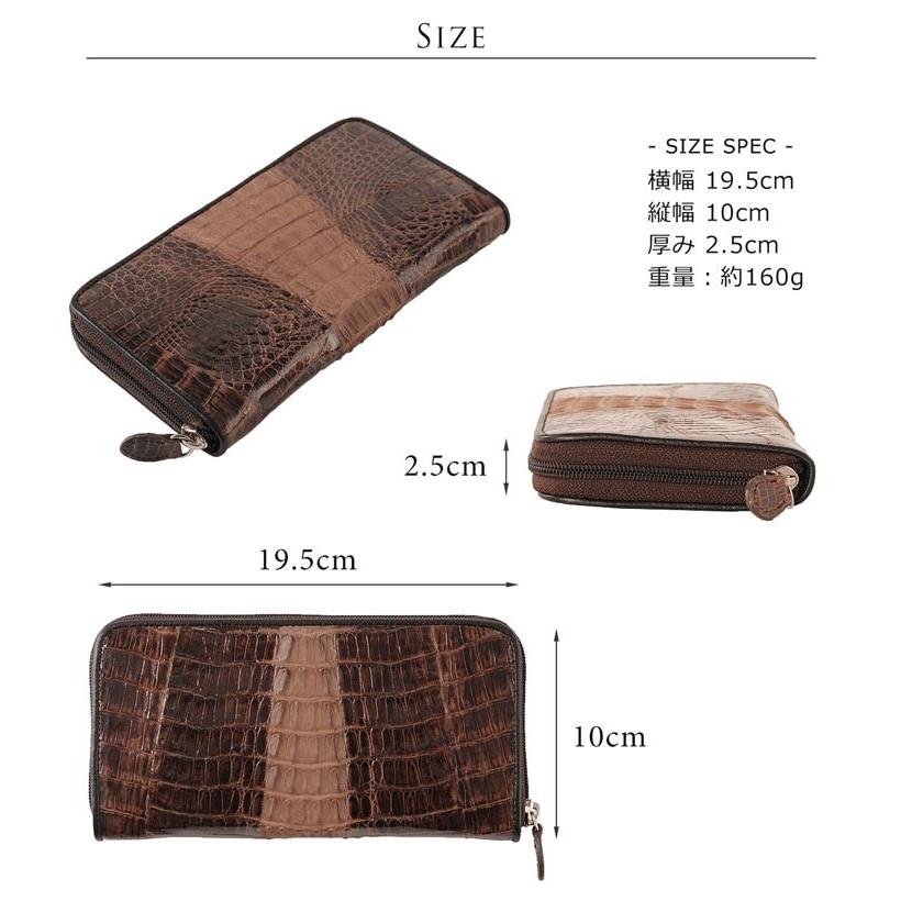sankyo shokai（三京商会） カイマン (尾) ラウンド ファスナー 長財布