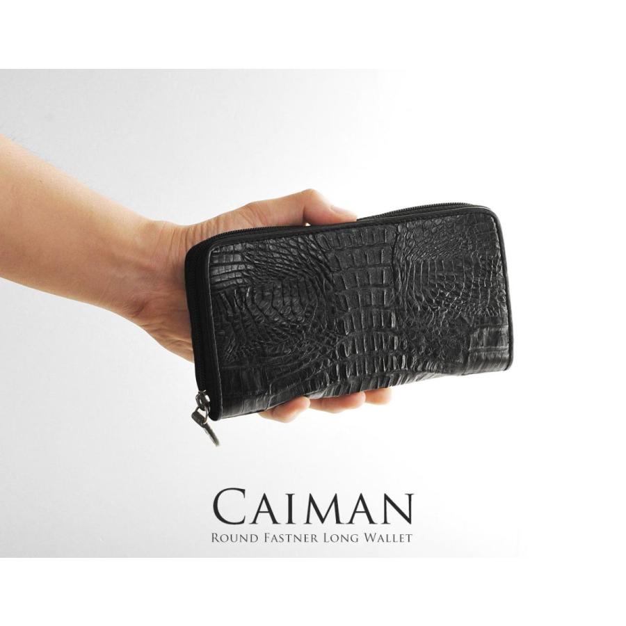 sankyo shokai（三京商会） カイマン (尾) ラウンド ファスナー 長財布
