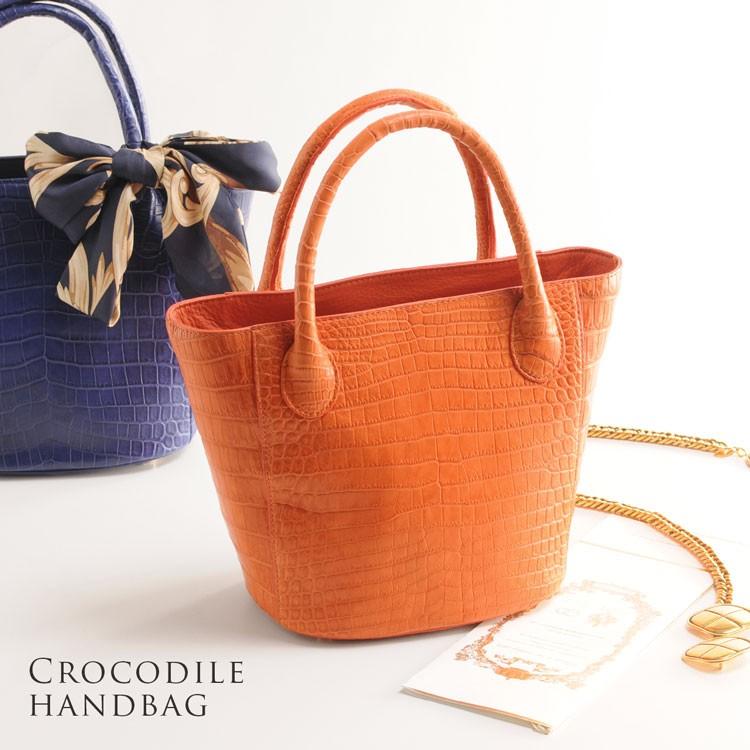 sankyo shokai [期間限定価格]ナイル クロコダイル ハンドバッグ