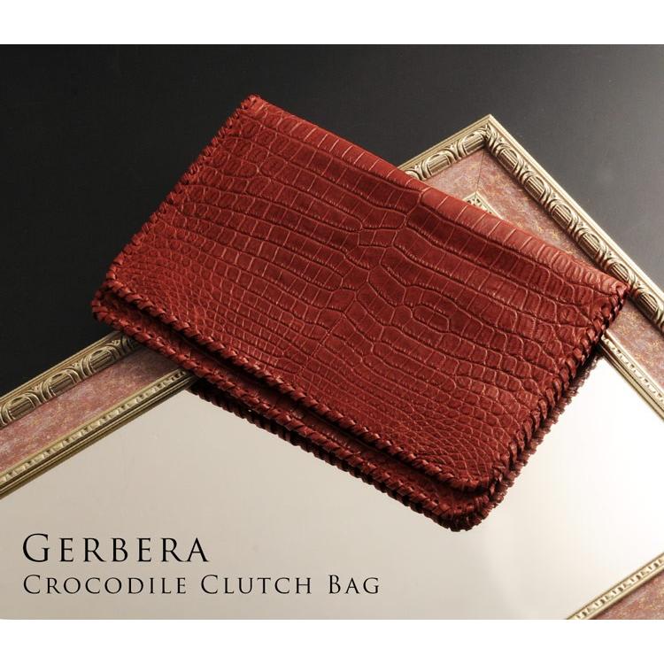 sankyo shokai（三京商会） [5%offクーポン]クロコダイル クラッチ