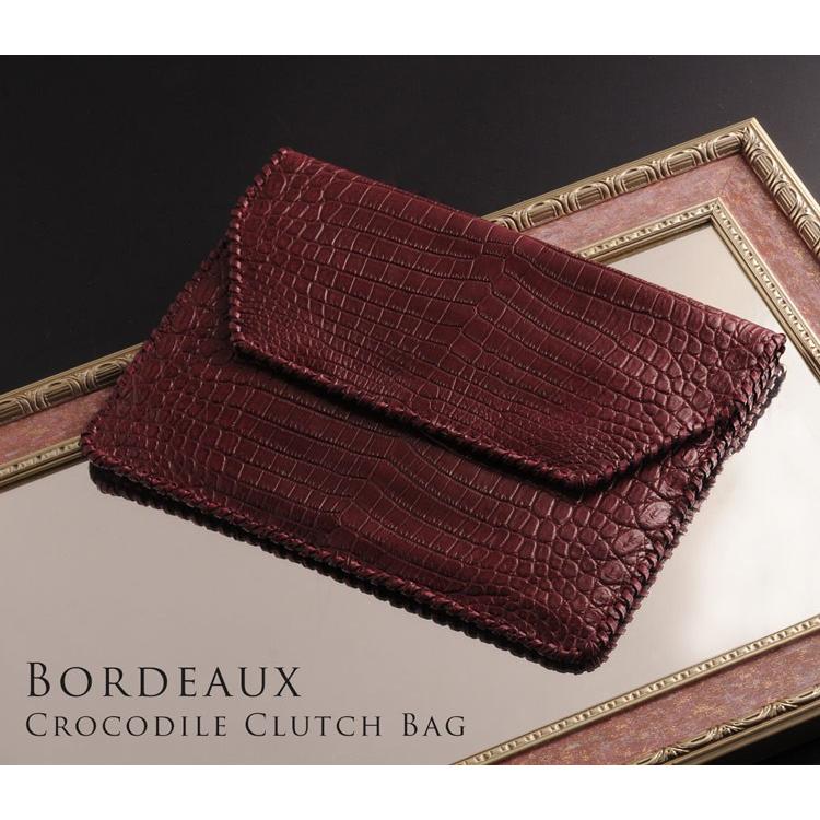 sankyo shokai（三京商会） クロコダイル クラッチバッグ マット加工