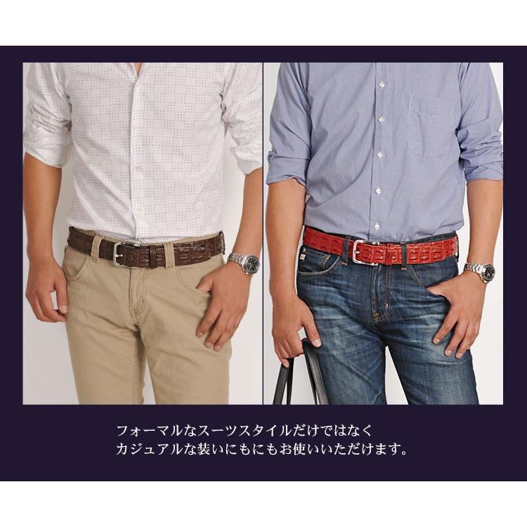 ［10%OFFクーポン］イタリア製 ポロサス ホーンバック ベルト 40mm メンズ 父の日 シングル バックル【爆買!!】の画像