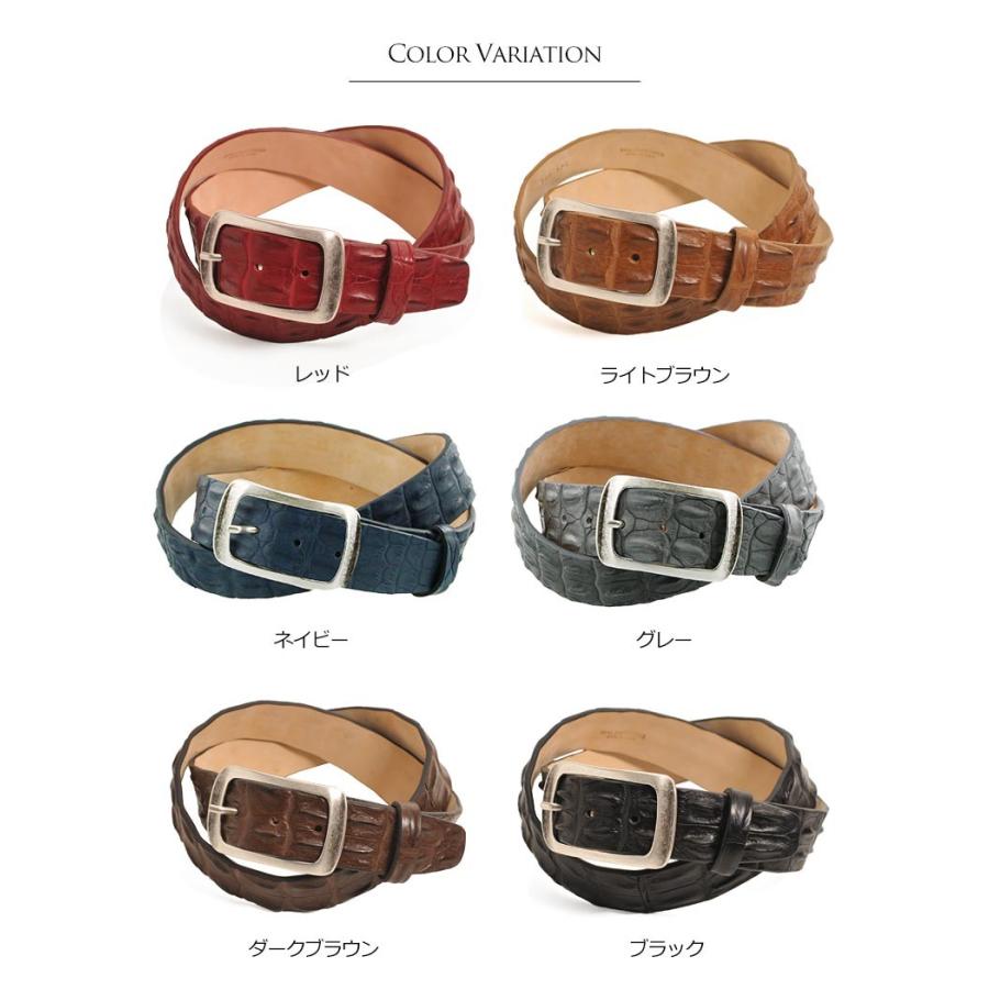 新品　タグ付き　希少　三京商会　ポロサスマット　クロコダイル　ベルト　ブラウン sankyo shokai（三京商会） イタリア製 ポロサス ホーンバック ベルト