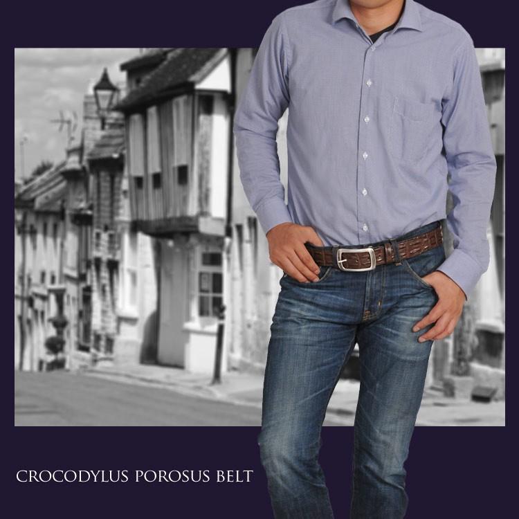 sankyo shokai（三京商会） イタリア製 ポロサス ホーンバック ベルト