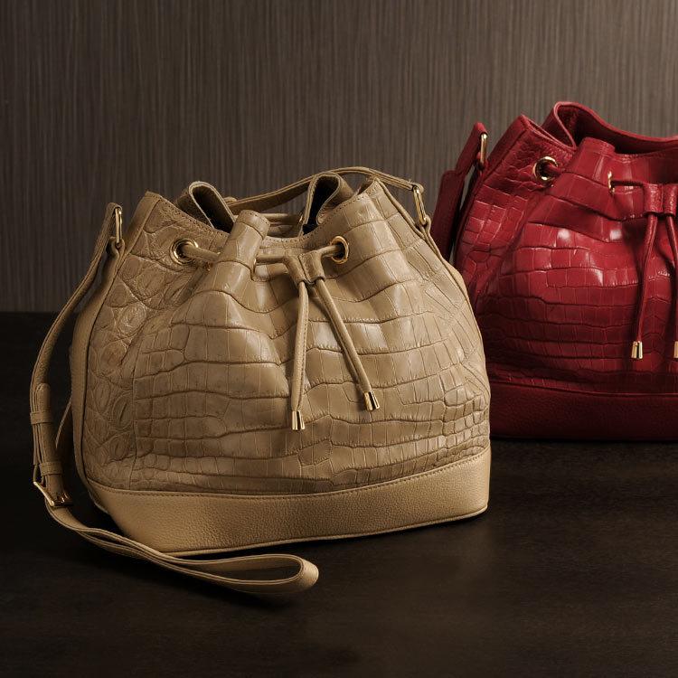 sankyo shokai クロコダイルバッグ crocodile クロコダイル 巾着