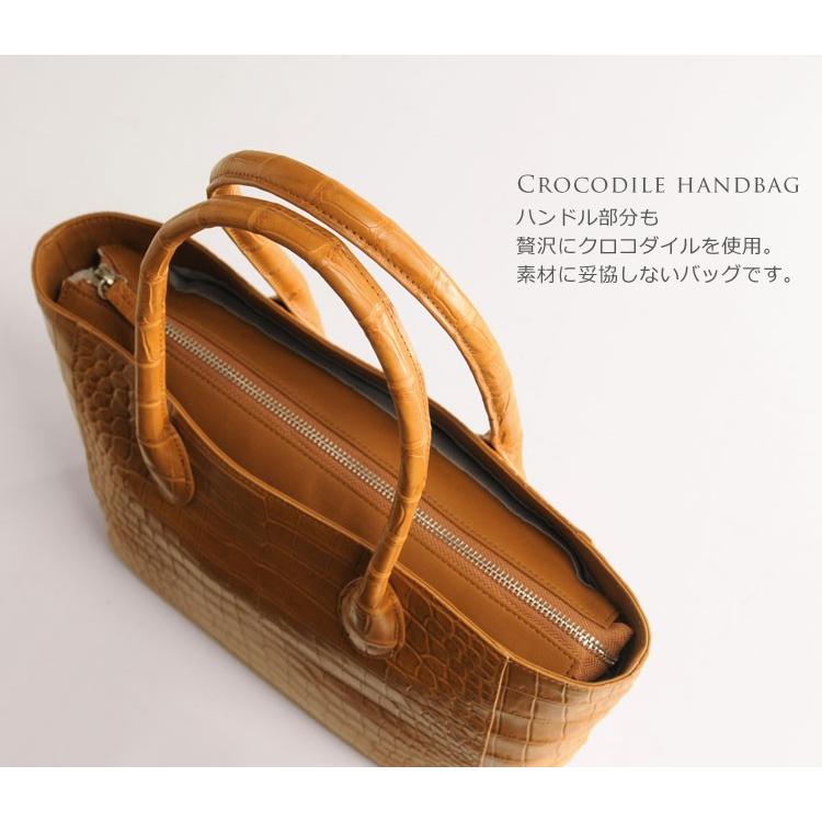 ［5%OFFクーポン］クロコダイルバッグ crocodile クロコダイルバッグ ハンドバッグ マット 加工 センター取り / レディース 保証書 付き 【爆買!!】の画像