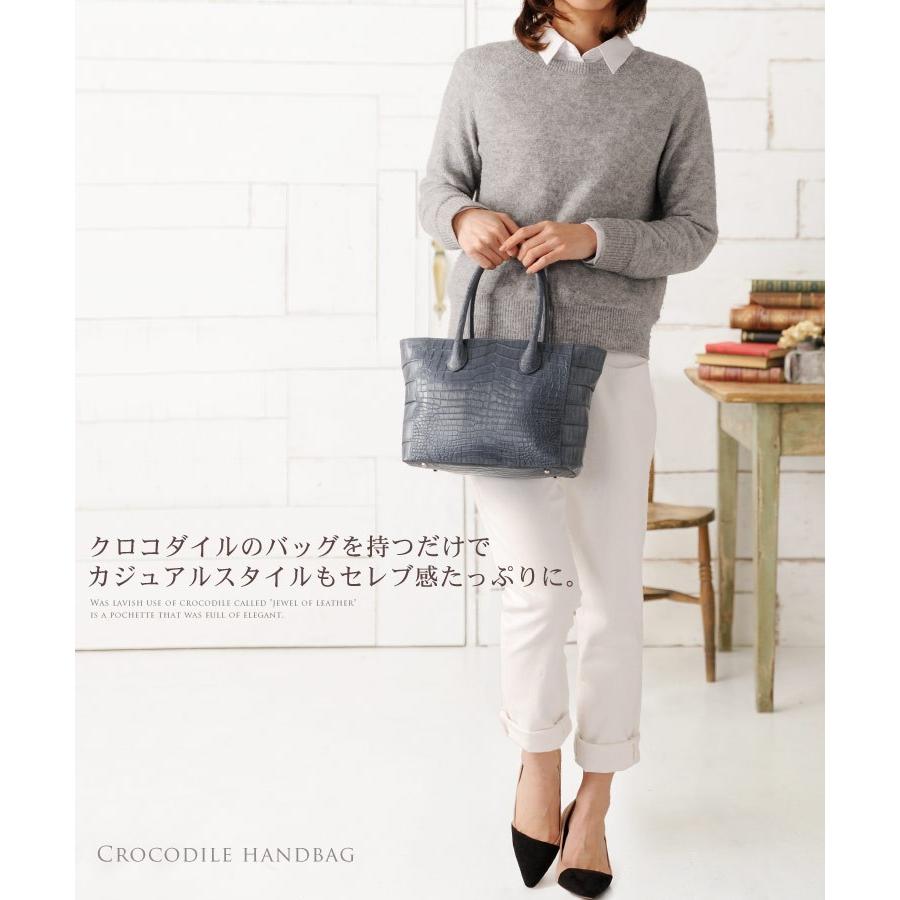 ［5%OFFクーポン］クロコダイルバッグ crocodile クロコダイルバッグ ハンドバッグ マット 加工 センター取り / レディース 保証書 付き 【爆買!!】の画像