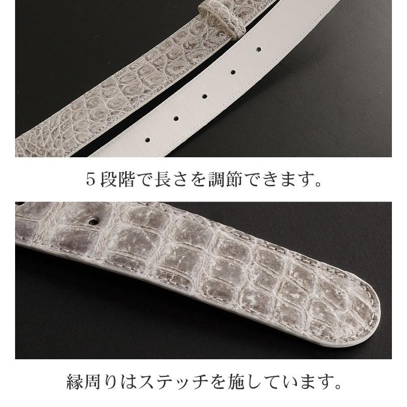 ［SALE］ヒマラヤクロコダイルベルト ピンタイプメンズ【爆買!!】の画像