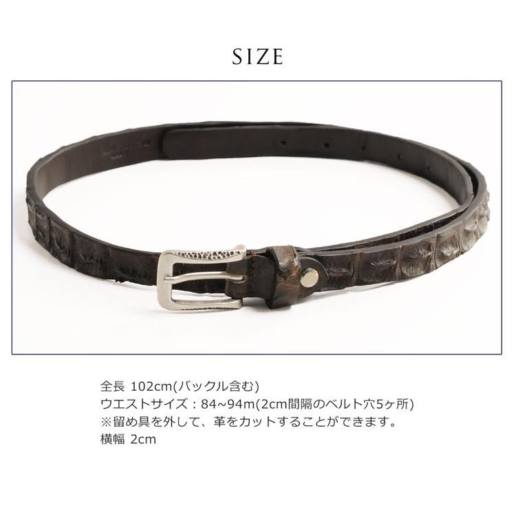 sankyo shokai（三京商会） イタリア製 スモール クロコダイル 細