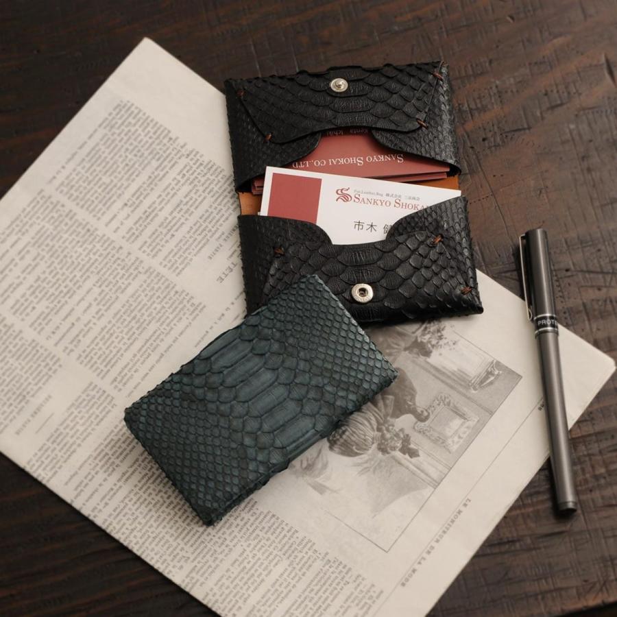 sankyo shokai（三京商会） パイソン カード入れ レディース