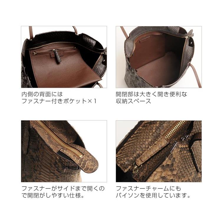 【美品】 パイソン トートバッグ　ベージュ Yahoo!オークション -「パイソン トートバッグ」の落札相場