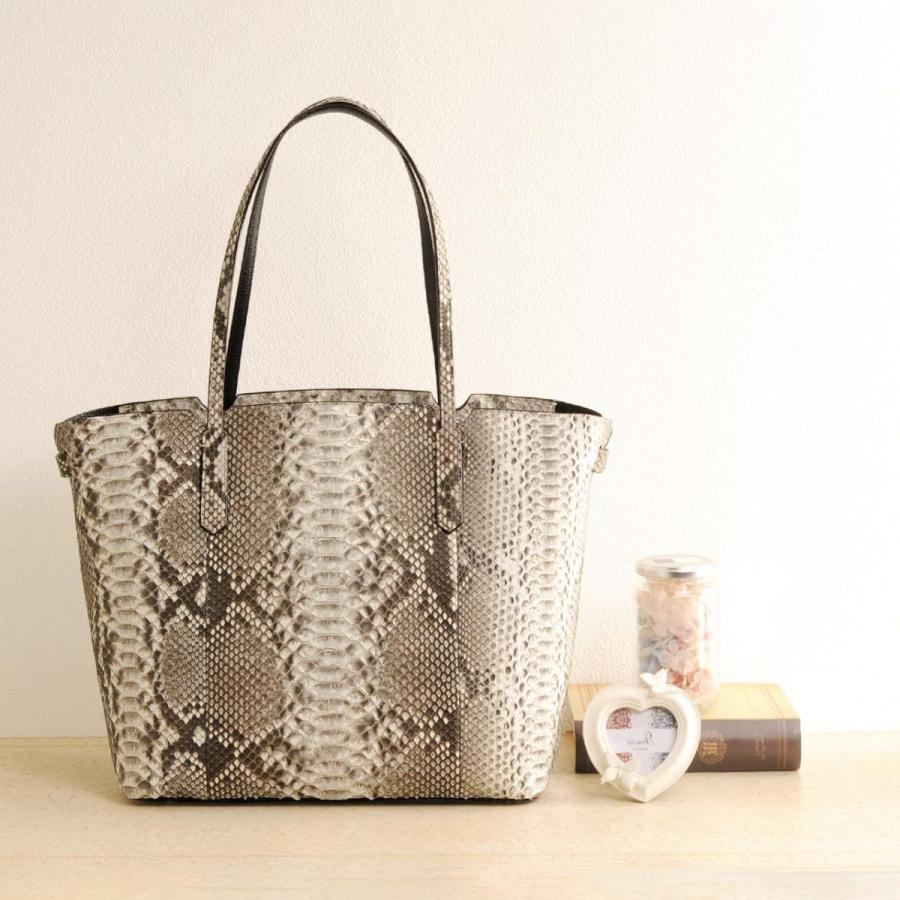 HALEINE（アレンヌ） ダイヤモンド パイソン トートバッグ 大きめ