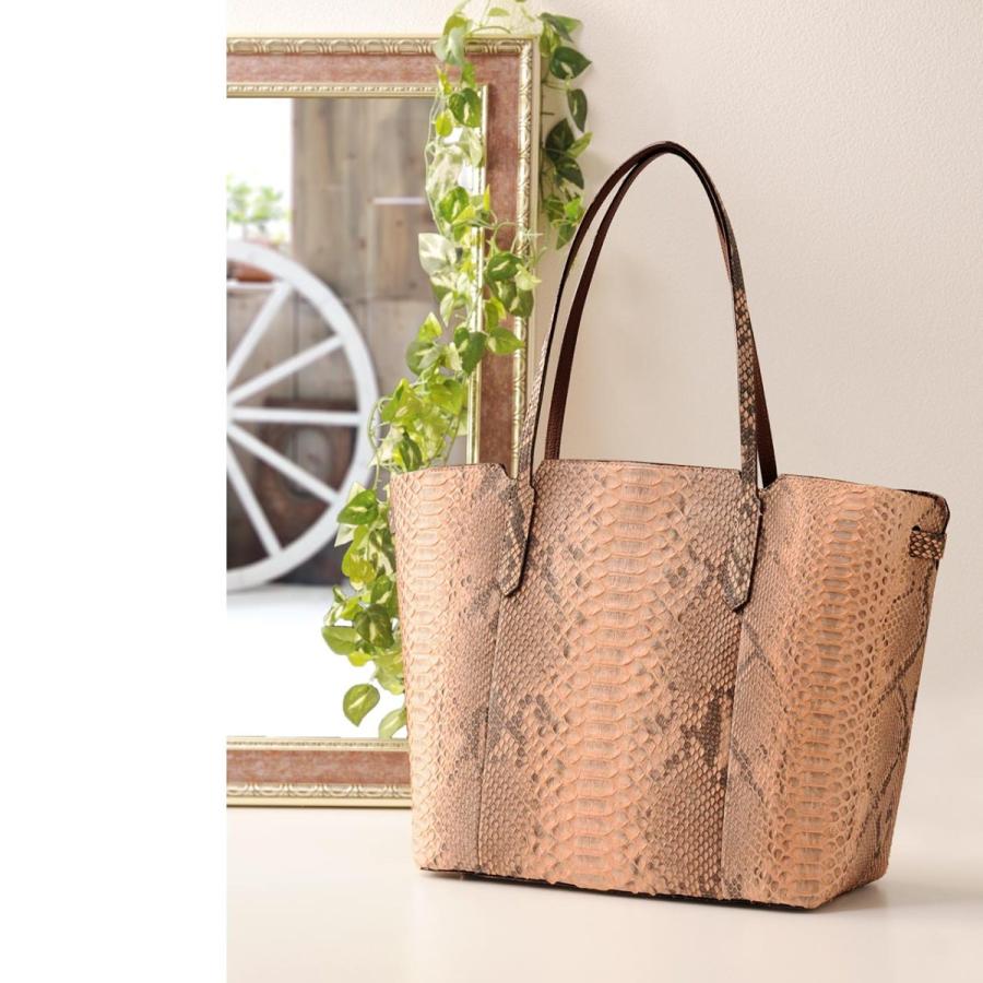 A4対応  HALEINE［アレンヌ］ ダイヤモンド パイソン トート バッグ レディース サイズ対応(No.06000939) HALEINE（アレンヌ） ダイヤモンド パイソン トートバッグ 大きめ