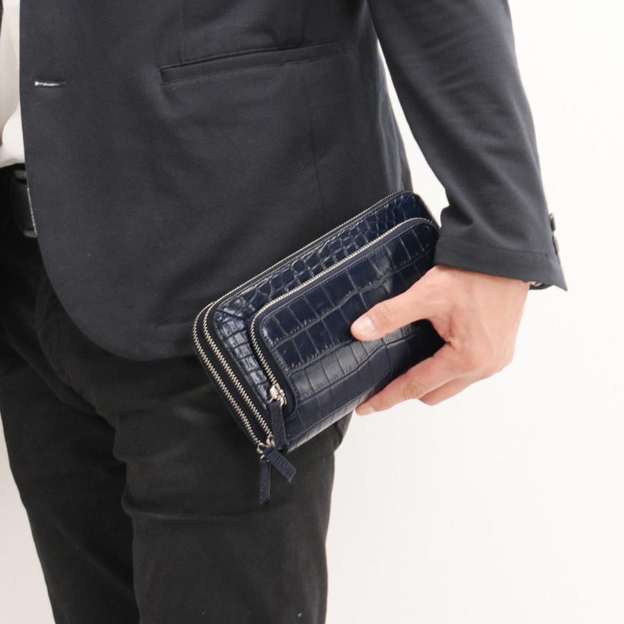 クロコダイル セカンドバッグ メンズ 3way 多機能 お財布 バッグ マット 加工 メタル ファスナー 全5色 No Mens 1 ギフト クリスマス 父の日 Sankyo Shokai 三京商会 通販 Paypayモール