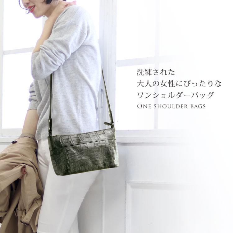 sankyo shokai ショルダー バッグ クロコダイル 斜めがけ 日本製 軽量 
