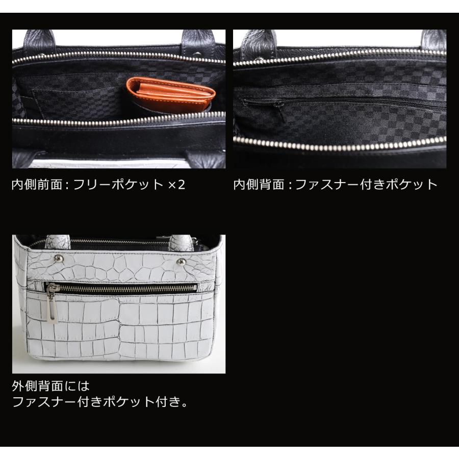 sankyo shokai クロコダイル ミニ トート バッグ メンズ 日本製 sankyo shokai クロコダイル ミニ トート バッグ メンズ 日本製