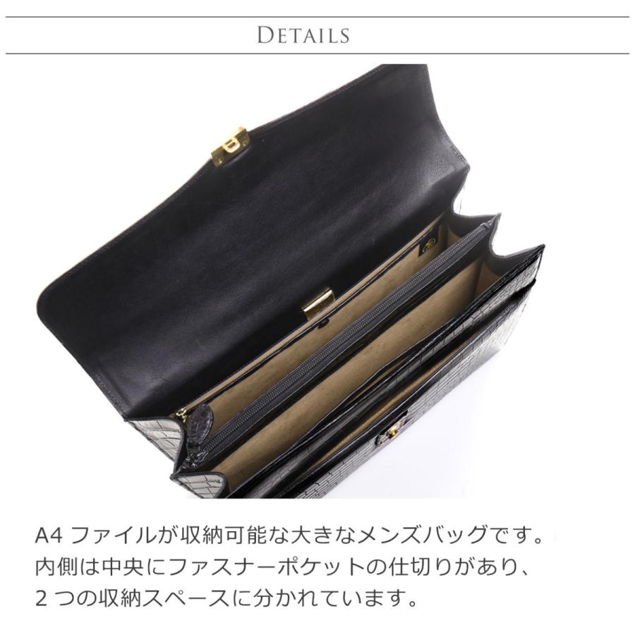 超高品質で人気のスモール クロコダイル メンズ ブリーフケース ダイヤルロック式 日本製 マット 加工 センター取り ブラック 保証書 付き r ギフト クリスマス ビジネスバッグ メンズファッション ファッション 317 152 Www Jesuitnola Org
