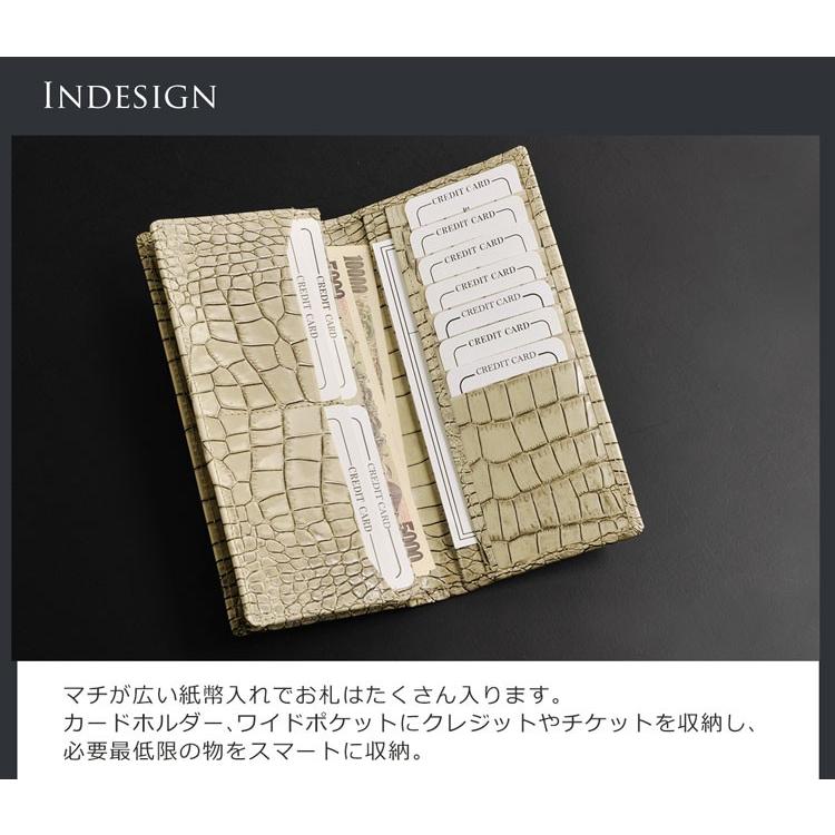 sankyo shokai（三京商会） イタリア製 牛革 束入れ クロコダイル 型