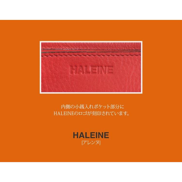 HALEINE（アレンヌ） クロコダイル 型押し 牛革 長財布 薄い L字