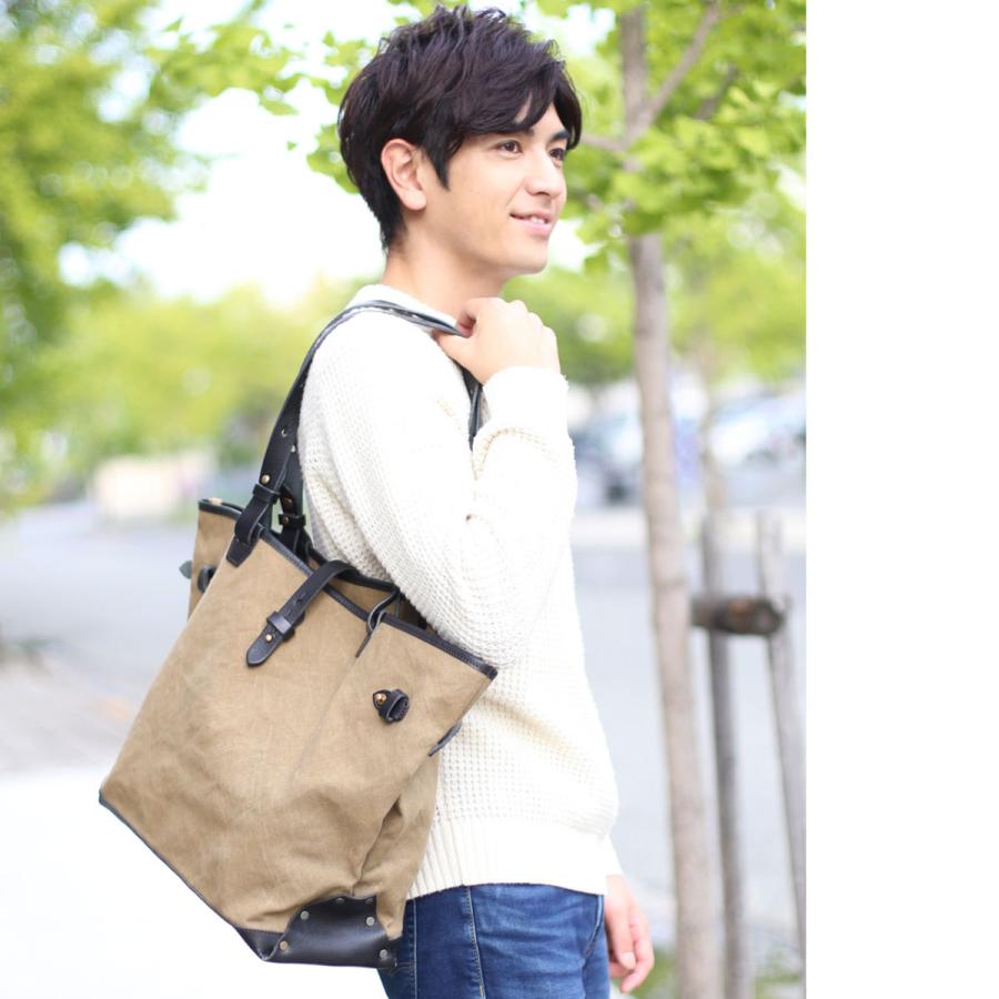 Jamale（ジャマレ） トートバッグ 帆布 メンズ 大容量 ドゥーマン