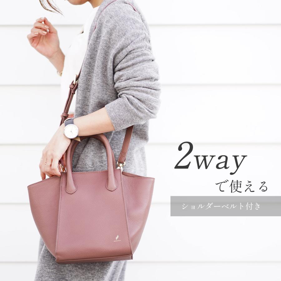 本革 バッグ レディース mieno spira 上品 カジュアル トートバッグ 2WAY ショルダーベルト付き ショルダーバッグ(07000500r) mieno（ミエノ） 本革 バッグ レディース mieno spira カジュアル
