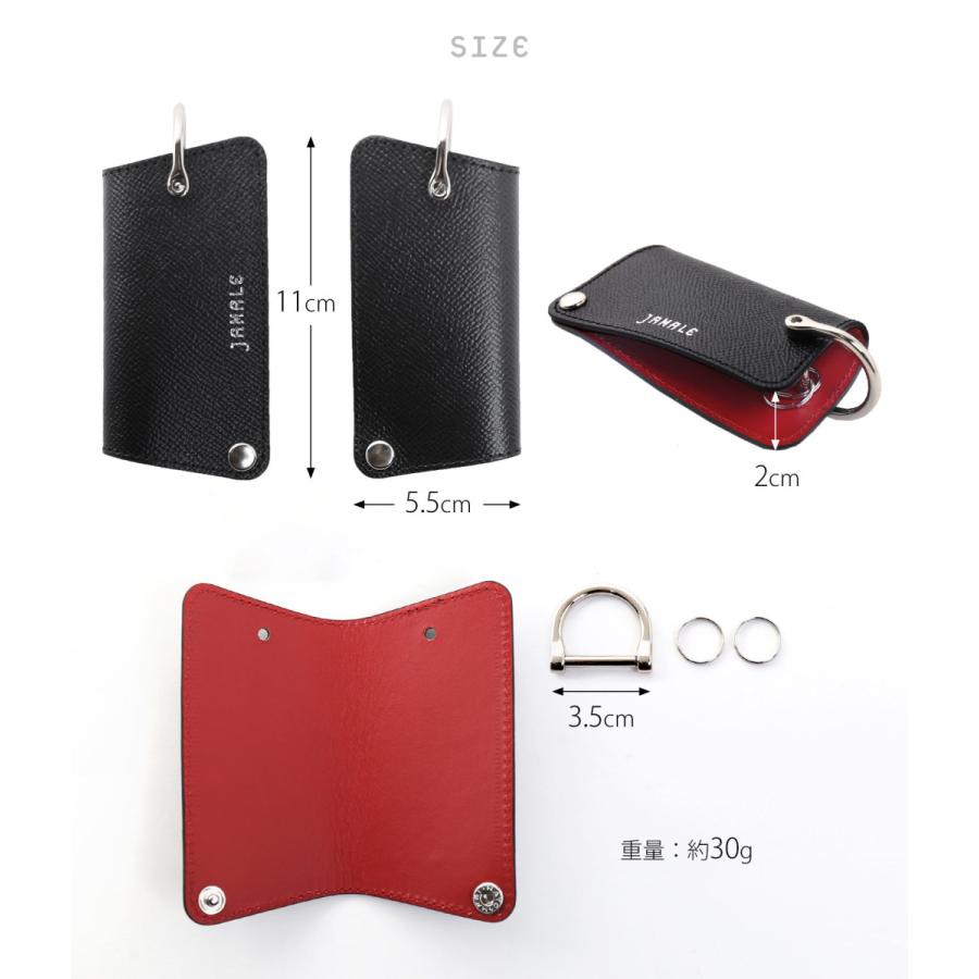 Jamale スマートキーケース 本革 バイカラー レディース Jamale スマートキーケース 本革 バイカラー レディース
