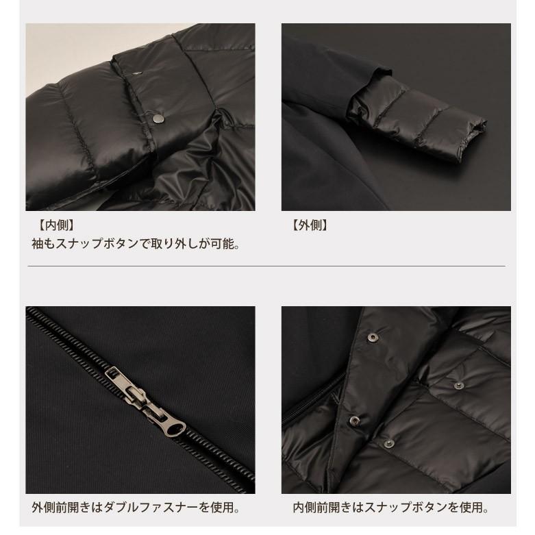 10%offクーポン]ダウンコート コクーンコート ボトルネック