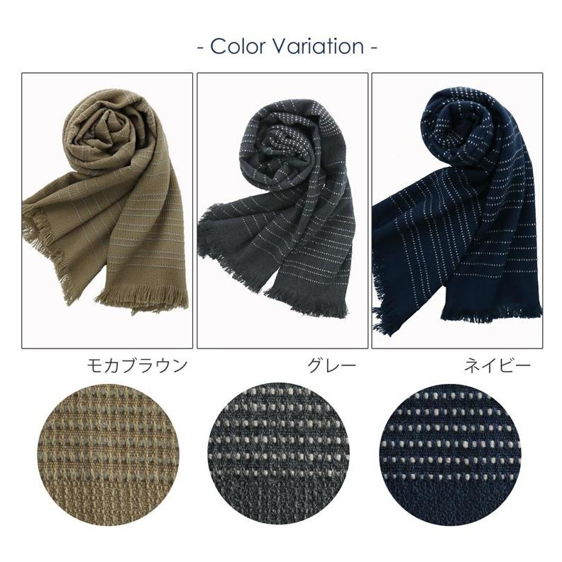 お値下げ】Y's 注文 大判薄手ストール／MULTI BORDER STOLE/黒 更にお