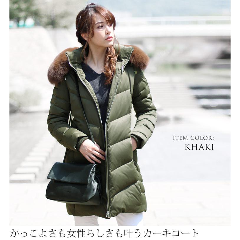 ダウンコート レディース フード付き ダウン コート フォックス ファー ダウン90 真冬 アウター ファー付き No r Sankyo Shokai 三京商会 通販 Yahoo ショッピング