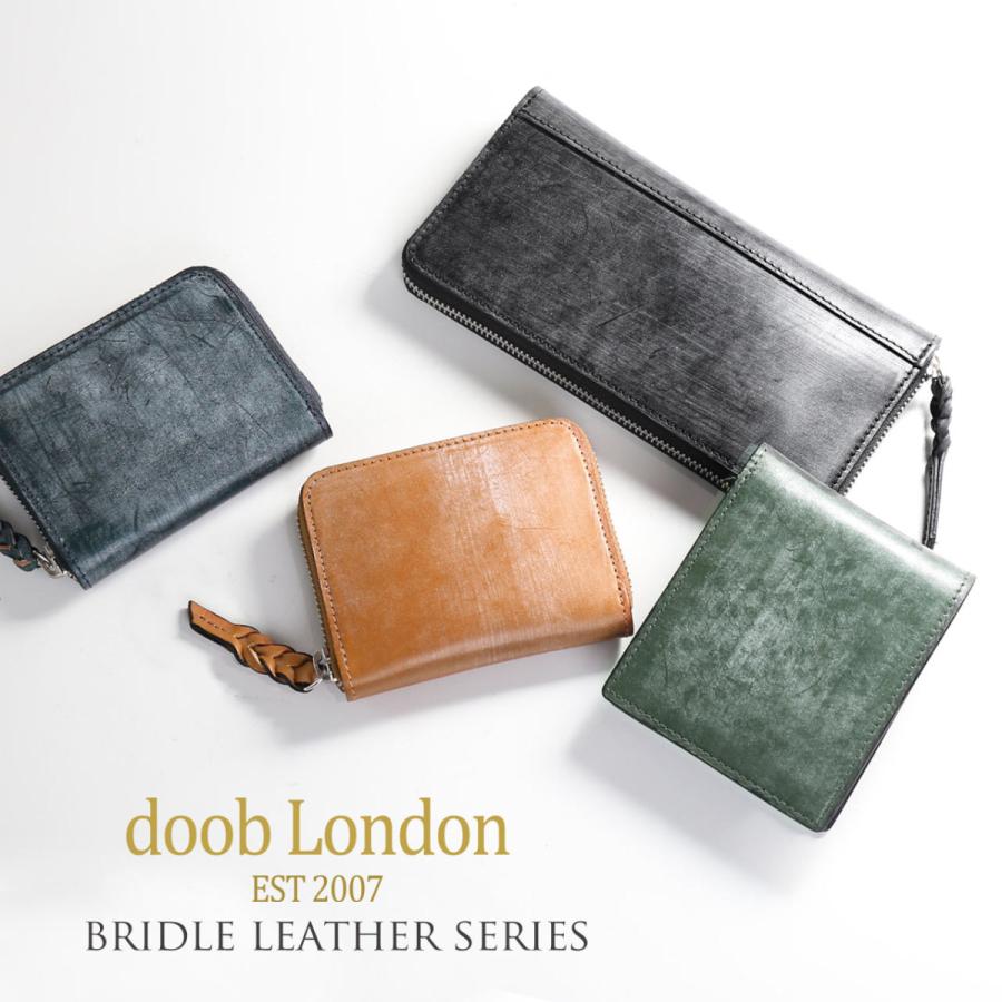 名入れ／ブライドルレザー 折り財布 doob London 本革 内装 イタリア製 牛革 レザー(09000185-mens-1r)｜j-white｜13