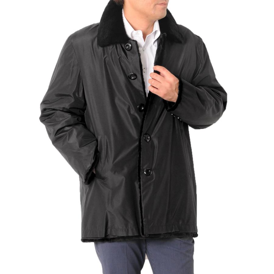 訳あり シルク100 ミンク ハーフコート リバーシブル シェアード 着丈85cm メンズ 1100 r クリスマス Sankyo Shokai 三京商会 通販 Paypayモール