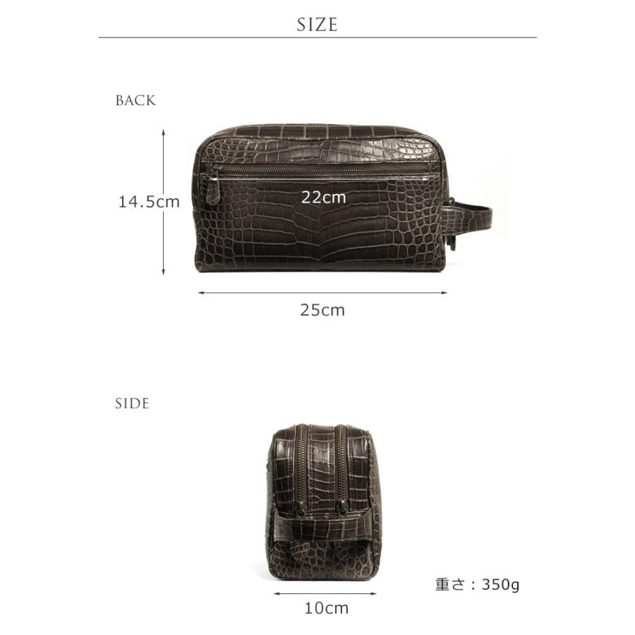 sankyo shokai（三京商会） メンズ バッグ ナイルクロコダイル マット