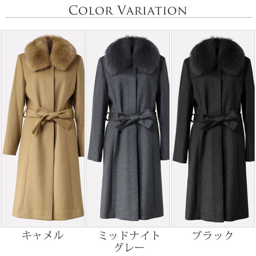 カシミヤ コート レディース カシミヤ100% フォックス ファー 付き 比翼仕立て 着丈100cm フォーマル ロングコート 冬 ブラック 大きいサイズ 30代 40代(4370r) :4370r:sankyo shokai-三京商会 - 通販 - Yahoo!ショッピング カシミヤ コート レディース カシミヤ100% フォックス ファー 付き 比翼仕立て 着丈100cm フォーマル ロングコート 冬 ブラック 大きいサイズ 30代 40代(4370r) :4370r:sankyo shokai-三京商会 - 通販 - Yahoo!ショッピング