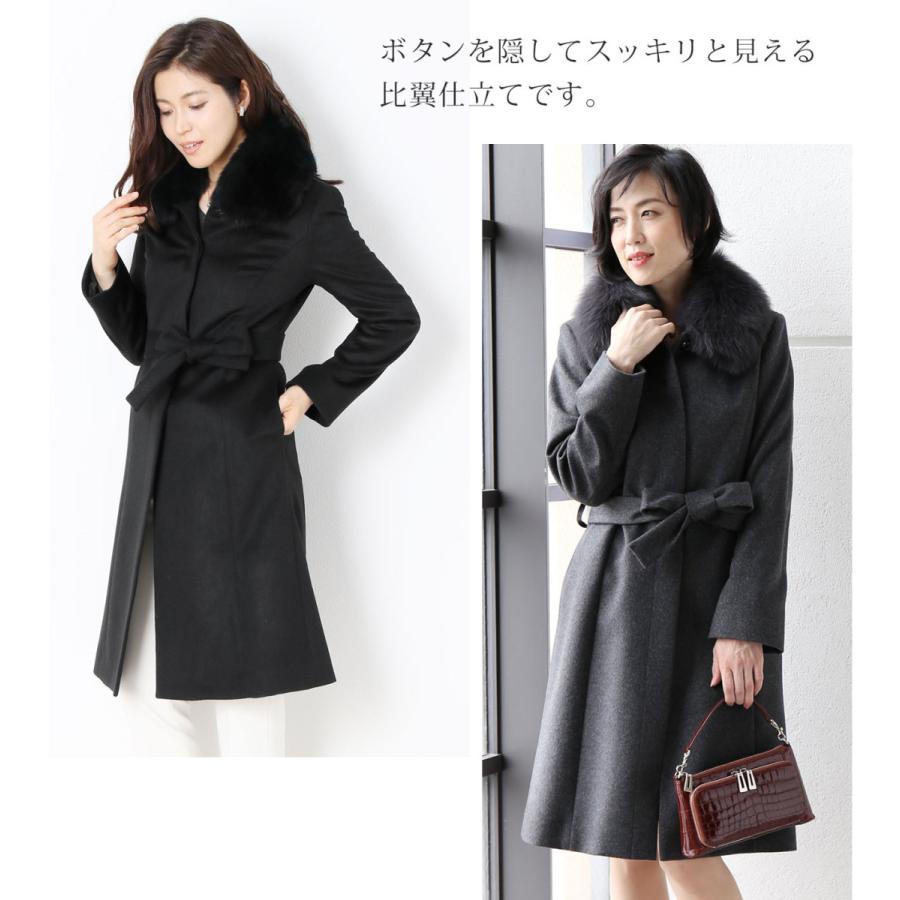カシミヤ コート レディース カシミヤ100% フォックス ファー 付き 比翼仕立て 着丈100cm フォーマル ロングコート 冬 ブラック 大きいサイズ 30代 40代(4370r) :4370r:sankyo shokai-三京商会 - 通販 - Yahoo!ショッピング カシミヤ コート レディース カシミヤ100% フォックス ファー 付き 比翼仕立て 着丈100cm フォーマル ロングコート 冬 ブラック 大きいサイズ 30代 40代(4370r) :4370r:sankyo shokai-三京商会 - 通販 - Yahoo!ショッピング