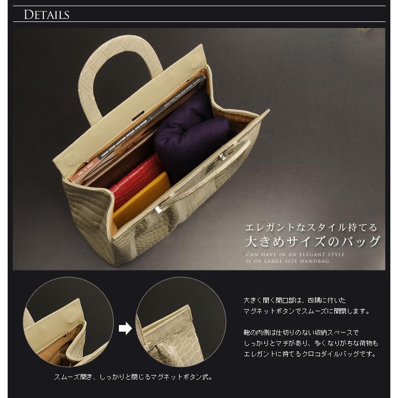 クロコダイルバッグ crocodile クロコダイル ハンドバッグ