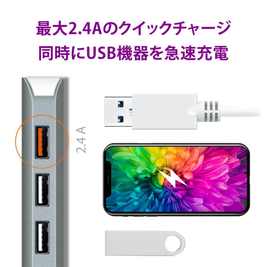 j5create USB-C 9in1マルチアダプタ Power Delivery 60W供給 【USB-C 3.1/4K HDMI/ギガビット有線LAN/USB3.0×3, SD,MicroSDスロット】JCD383-EJ | j5 create | 05