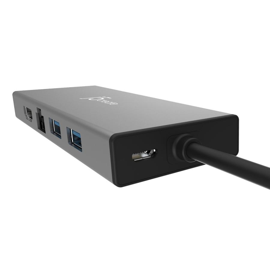 j5 create USB 3.0 5in1 デュアルモニタ ミニドック マルチハブ シルバー 【 USB3.0x2, HDMI, VGA, ギガビット有線LAN, Micro-B power in 】 JUD323S-EJ｜j5create｜08