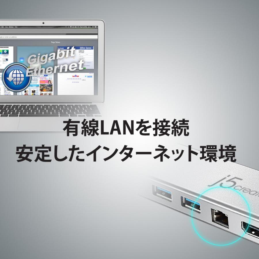 j5create USB3.0 5in1デュアルモニタミニドック【 USB3.1-Ax2/HDMI/VGA/GigabitLAN/Micro-B power in】 JUD380-EJ | j5 create | 03