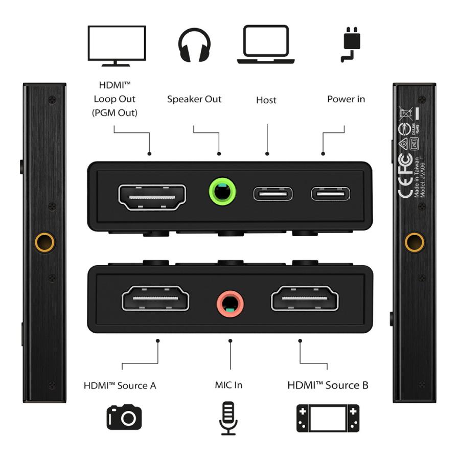 j5create キャプチャーボード Amazon.co.jp: j5create USB-C LIVE配信 キャプチャーボード