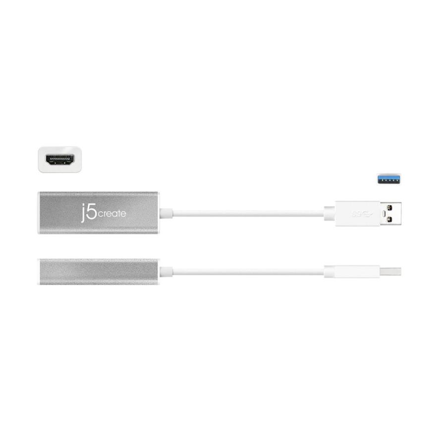 j5 create USB 3.0 to HDMI ディスプレイアダプター スリムタイプ Windows/Mac OS 両対応 1080p QWXGA(2048×1152) 60Hz対応 高耐久アルミ JUA355-EJ | j5 create | 07